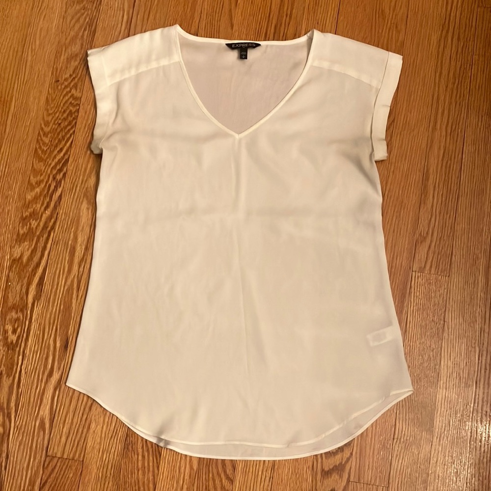 Express ivory blouse size small